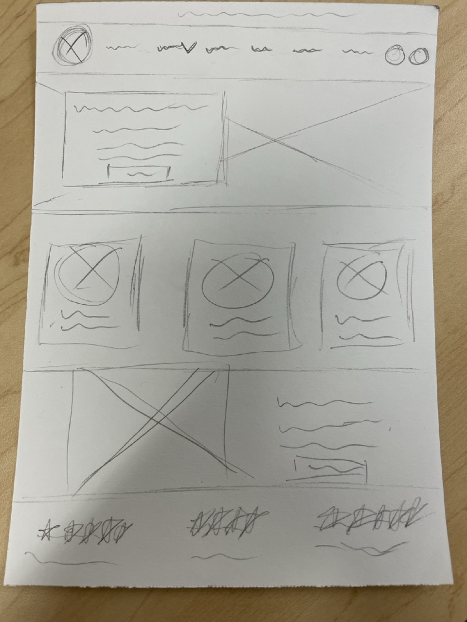 first sketched wirframe